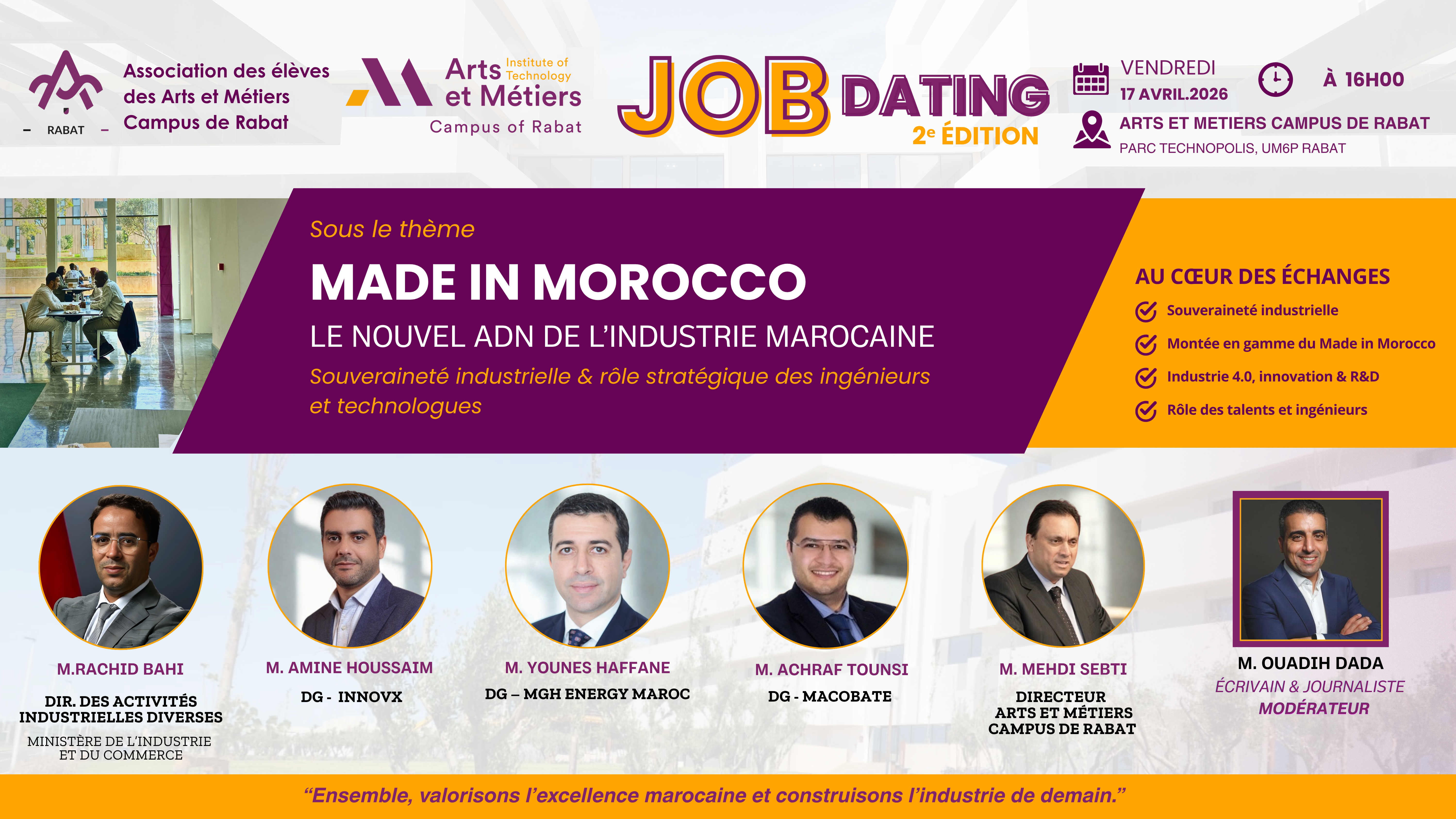 Arts et Métiers Campus de Rabat mise sur le job dating pour rapprocher industrie et talents