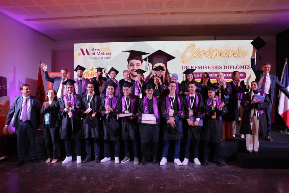 Arts et Métiers Campus of Rabat Honors First Bachelor Graduates in Industry Technologies